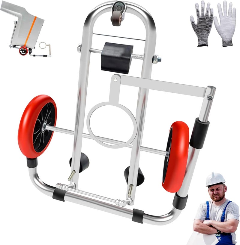 Sttlejura Toilet Lifting Tool - Portable Installation Jack with Foldable Cart, Heavy-Duty Wheels for Easy Toilet Repair, Move & Positioning by Plumbers - Image 1